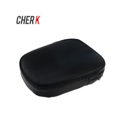 Cherk Black Motorcycle Universal Backrest Sissy Bar Cushion Pad For Harley Kawasaki Honda Suzuki Yamaka BMW