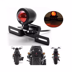 Universal Universal Motor Motorcycle Tail Light and License Plate Holder Turn Signals Brake Stop Lights Cafe Racer