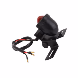 Universal Universal Motor Motorcycle Tail Light and License Plate Holder Turn Signals Brake Stop Lights Cafe Racer