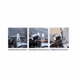 2Pcs/set Motorcycle Spotlights Lamp White LED Motorcycle Handlebar Spotlight Headlight Driving Light Motor Handlebar Spotlight