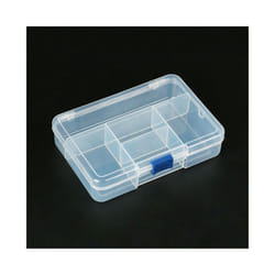 Electronic Plastic Container Box For Tools Case SMD SMT Screw Sewing PP Transparent Pink Blue Component Storage Box