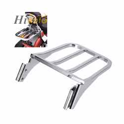 Chrome Motorcycle Sissy Bar Backrest Luggage Rack Rear Carrier For Harley Sportster XL 1200 883 Dyna Heritage Softail FLST