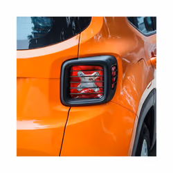 Tail Light Lamp Covers Blinds ABS Rear Taillight Guard for Jeep Renegade 2016 2017 2018 2019 2020 2021, Black