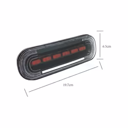 1Pc Motorcycle Tail Light With Turn Signals Motorbike Rear Light 12V ATV Ebike Back Light Position Brake Lamp Waterproof