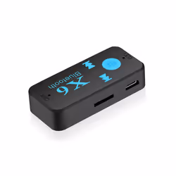 X6 Wireless Bluetooth-compatible Receiver Transmitter Handsfree Adapter 3.5mm Jack for MP3 Car Music Audio A2DP Support