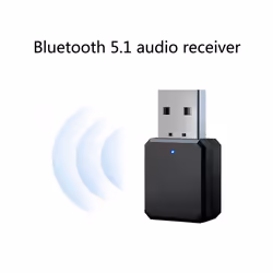 KN318 Bluetooth 5.1 Audio Receiver Dual Output AUX USB Stereo Car Hands-free Call Wireless Adapter Video Receiver Audio