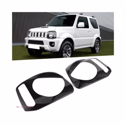 Front Light Headlight Cover Trim Bezels Trim 2-piece/set for Jimny 2007-2017