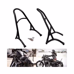 Motorcycle Detachable Rear Passenger Sissy Bar Backrest For Harley Sportster Iron XL 883 1200 Forty Eight Seventy Two 2004-20 ...