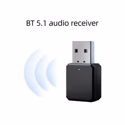 KN318 Bluetooth 5.1 Audio Receiver Dual Output AUX USB Stereo Car Hands-free Call Wireless Adapter Video Receiver Audio