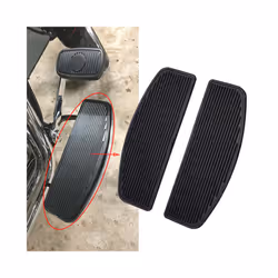 For Harley Touring Street Road King Electra Gilde Pair Front Rubber Rider Insert Floorboard Footboards Kit Left&Right