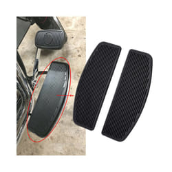 For Harley Touring Street Road King Electra Gilde Pair Front Rubber Rider Insert Floorboard Footboards Kit Left&Right