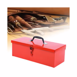 Tool Case Tool Chest Easy Access Hardware Storage Non Slip Handle Iron Tool Box Empty Tool Box for Workshops Electrician