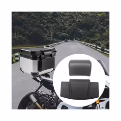 Motorcycle Passenger Backrest Pad Waterproof Storage Box Back Cushion Luggage Case Back Cushion Easy to Install Back Cushion