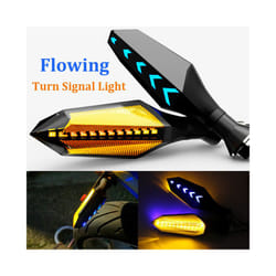 1pcs 8mm Motorcycle LED Turn Signal Lamp Sequential Flowing Flash Indicator Lights Amber Running Light Motorcycle Tail Light
