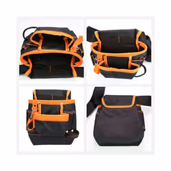 Multi-pocket Waist Bag for Electrician Carpenter Hardware Tool Belt Bag 600D Oxford Cloth Tool Bag Maintenance Organizer