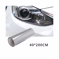 200*40cm Car Transparent Light Protector Film Bumper Hood Paint Protection Vinyl Roll For Tail/ Head/Brake/Fog Light