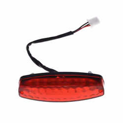 LED 3Wire 12V Brake Stop Light License Taillight Red For ATV Off-road Motorcycle Running Tail Light Universal 12V Red