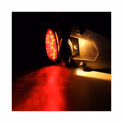Motorcycle Fender Tail Light 12V Rear Fender LED Tail Light Brake Stop Lamp License Plate Light for Off-Road Motorcycle