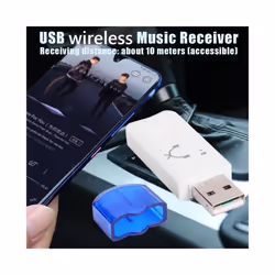 BT-470 USB Bluetooth Stereo Audio Adapter Dongle Wireless Music Receiver Car Kit