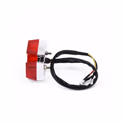 Rear License Motorcycle Tail Light Brake Running Cross LED Plate Distinctive Universal Quads ABS Choppers DC 12V Bike