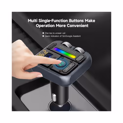 Car Bluetooth FM Transmitter Wireless Handsfree Audio Receiver MP3 player Car Radio Modulator 30W USB C Quick Charge Adapter
