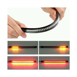 1 set Flexible 48 LED Motorcycle Light Bar Strip Tail Turn Signal Tail Rear Brake Stop Bulb Lamp Brake Light 12V