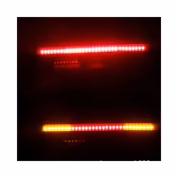 1 set Flexible 48 LED Motorcycle Light Bar Strip Tail Turn Signal Tail Rear Brake Stop Bulb Lamp Brake Light 12V