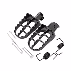 Black Wide Foot Pegs Footrests For Yamaha PW50 PW80 TW200 Honda XR/CRF50-110CC Pit Dirt Bike Motorcycle