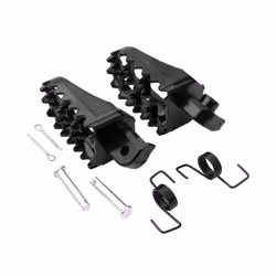 Black Wide Foot Pegs Footrests For Yamaha PW50 PW80 TW200 Honda XR/CRF50-110CC Pit Dirt Bike Motorcycle
