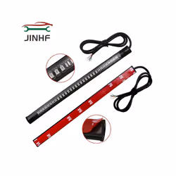 1 set Flexible 48 LED Motorcycle Light Bar Strip Tail Turn Signal Tail Rear Brake Stop Bulb Lamp Brake Light 12V