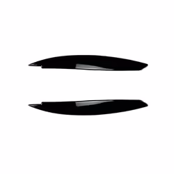 2pcs Car Headlight Eye Lid Covers Black Trim ABS Carbon Fiber Eye-catching For BMW 1 Series E87 E88 E81 E82 Eyelids Brows