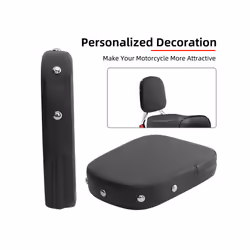 Universal Motorcycle Backrest Rear Sissy Bar Black Back Cushion Pad For Harley Yamaha Honda Suzuki Kawasaki Chopper Cruiser