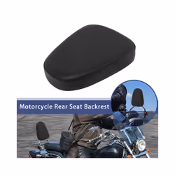 Motorcycle Black Passenger Backrest Sissy Bar Cushion Back Pad For Harley Yamaha Honda Suzuki Kawasaki Universal Chopper