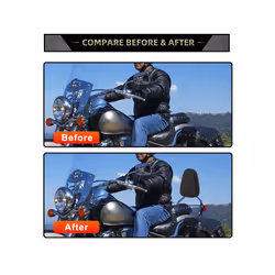 Motorcycle Black Passenger Backrest Sissy Bar Cushion Back Pad For Harley Yamaha Honda Suzuki Kawasaki Universal Chopper