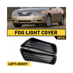 2x Front Lower Bumper Fog Light Cover Black Hole Grill Decor Bezel For 2007 2008 2009 Toyota Camry Without Fog Lamp Accessories