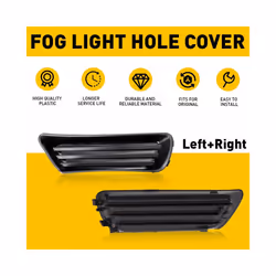 2x Front Lower Bumper Fog Light Cover Black Hole Grill Decor Bezel For 2007 2008 2009 Toyota Camry Without Fog Lamp Accessories