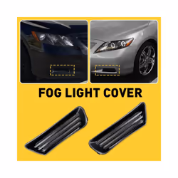 2x Front Lower Bumper Fog Light Cover Black Hole Grill Decor Bezel For 2007 2008 2009 Toyota Camry Without Fog Lamp Accessories