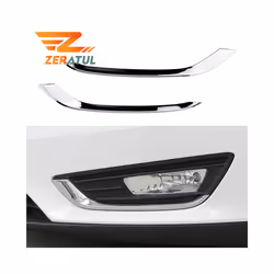 Zeratul for Ford Focus 3 MK3 2015 - 2018 ABS Chrome Car Front Fog Lamps Fog Lights Decoration Cover Trim Sticker Accessories
