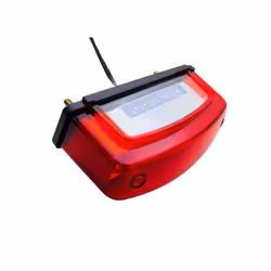 12V Motorcycle License Plate Light Red Tail Rear Light Brake Stop Lamp