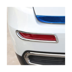 Jameo Auto 2Pcs/Set Car Chrome Rear Fog Lights Cover Fog Lamp Trim Stickers for Renault Koleos Samsung QM6 2017 2018 Accessories