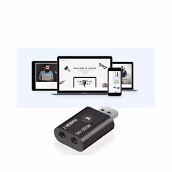 2 In 1 USB Wireless  Adapter BT-Compatib 5.0 Transmitter Receiver 3.5mm USB Aux Adapter For Home Car Music System