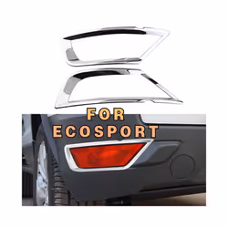 2Pcs ABS Chrome Car Rear Fog Light Lamp Cover Decoration Sticker Trim for Ford Ecosport 2013 2014 2015 2016 2017 Accessories