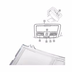 2PCS Car Interior Overhead Front Console Light Cover For Dodge Magnum Charger Challenger Nitro & For Jeep Grand Cherokee