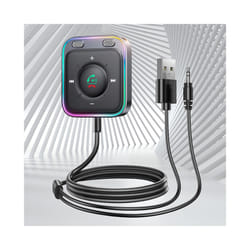 Bluetooth-compatible 5.3 Car Adapter Enhanced Wireless Receiver Dual Mics Car Audio Stereo Noise Cancellation for Auto Vehicle