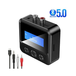 Bluetooth 5.0 Transmitter Receiver EDR Wireless Adapter USB Dongle 3.5mm AUX RCA for TV PC Headphones Home Stereo Car HIFI