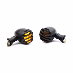 2Pcs Motorcycle LED Turn Signal Light Flashing Lamp Sequential Flowing