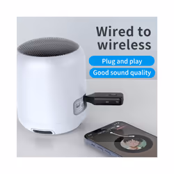 2-in-1 Wireless Bluetooth 5.1 Transceiver Transmitter Adapter 3.5mm Jack Car Music Audio Aux A2DP Headset Receiving