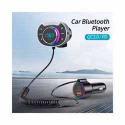 New T86 Car Bluetooth-compatible 5.0 FM Transmitter MP3 Music Player PD 30W QC3.0 Fast Charger Wireless Handsfree Audio