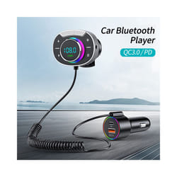 New T86 Car Bluetooth-compatible 5.0 FM Transmitter MP3 Music Player PD 30W QC3.0 Fast Charger Wireless Handsfree Audio