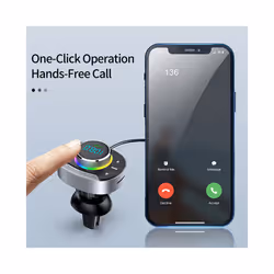 New T86 Car Bluetooth-compatible 5.0 FM Transmitter MP3 Music Player PD 30W QC3.0 Fast Charger Wireless Handsfree Audio